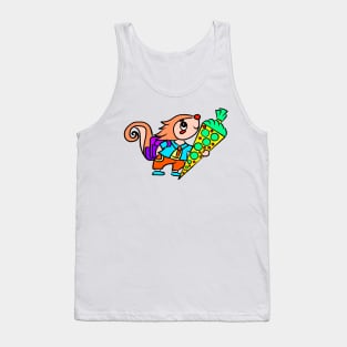 School start of school children school bag Tank Top